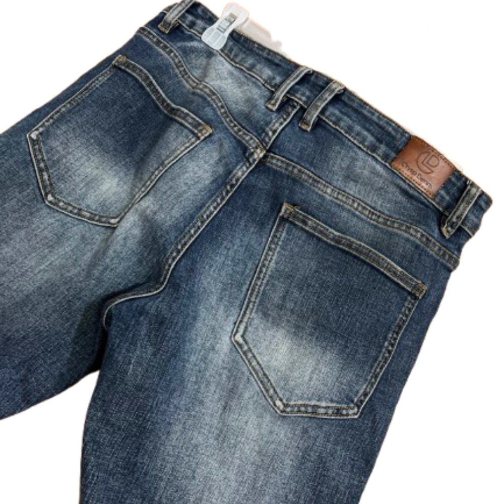 Crysp Denim Men’s Blue Ripped/Destructed Skinny Jeans Streetwear Sz-30 - Picture 7 of 8
